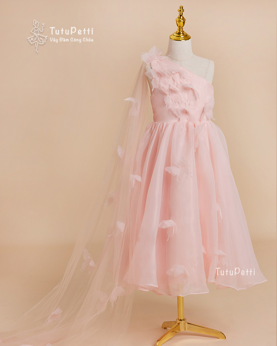 Đầm nơ to công chúa xoè phồng tím xanh hồng váy dài tiểu thư sang trọng dễ  thương thời trang dự tiệc sinh nhật chụp hình - 12698637391