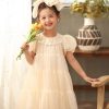 đầm công chúa dể thương kết ngọc trai cho bé gái 01