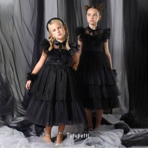 Đầm Hóa Trang WEBNESDAY ADAMS Cao Cấp Cho Bé Gái 11 TUTUPETTI Đầm Hóa Trang WEBNESDAY ADAMS Cao Cấp Cho Bé Gái