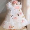 Đầm Công Chúa Hoa Bướm Thơ Mộng Đáng Yêu Cho Bé 7 Đầm Công Chúa Hoa Bướm Trắng