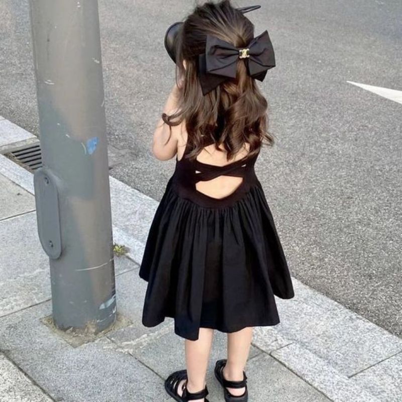 Đầm Hở Lưng Cho Bé Gái