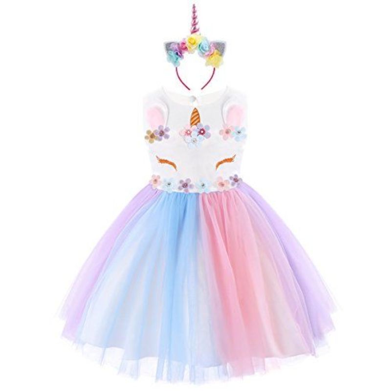 Đầm Unicorn Cho Bé Gái
