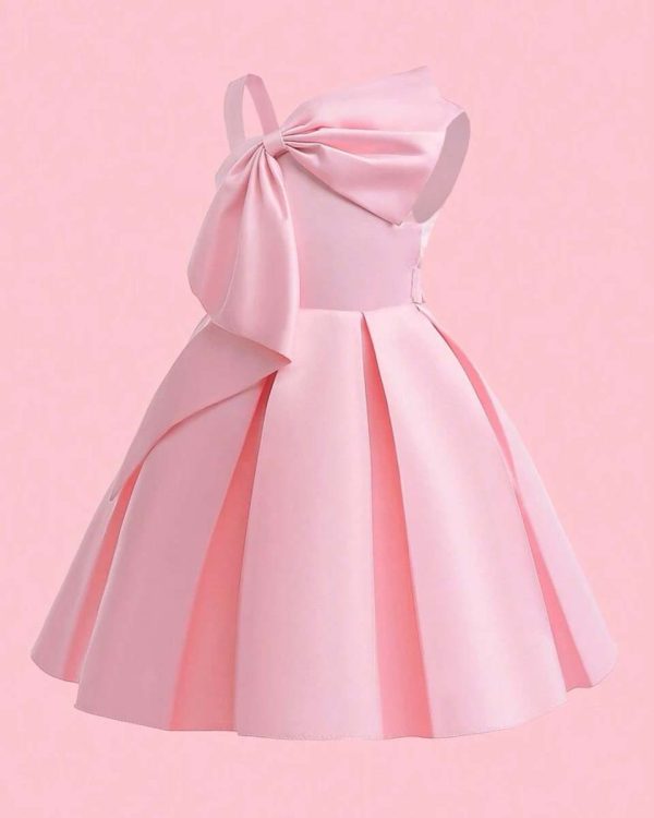 váy dự tiệc hồng Pastel cho bé gái 2-12 tuổi
