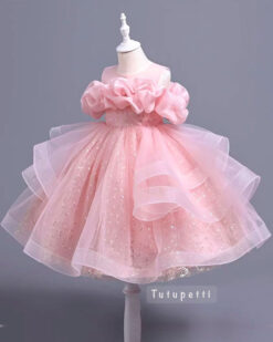 Đầm Công Chúa Cao Cấp Bồng Bềnh 16 Đầm Công Chúa Cao Cấp Bồng Bềnh hồng pastel