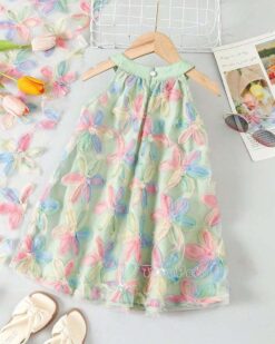 Váy mùa hè cho bé gái Tutupetti họa tiết hoa tulip form A