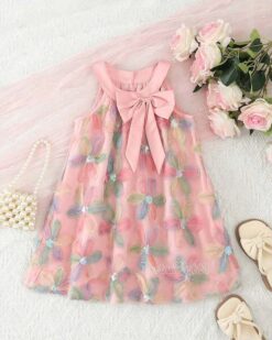 Váy mùa hè cho bé gái Tutupetti họa tiết hoa tulip form A