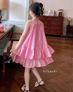 Đầm Tiểu Thư Hè Hồng