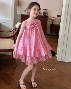 Đầm Tiểu Thư Hè Hồng