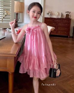 Đầm Tiểu Thư Hè Hồng