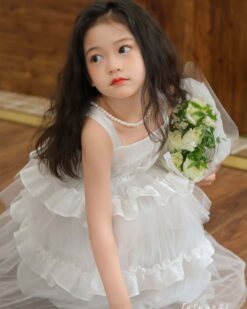 Đầm Tiểu Thư Tùng Tầng Dạo Phố Cho Bé