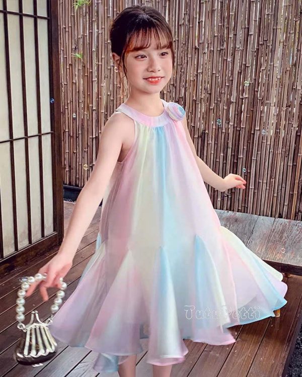Đầm Suông Nơ Hồng Đen