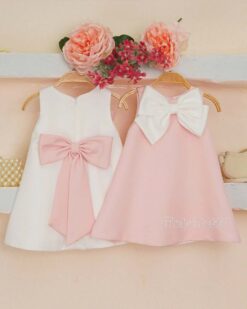 Đầm Suông Nơ Hồng Đen 15 Đầm Suông Nơ Hồng Đen