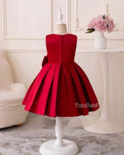 Đầm Công Chúa Đỏ Viền Ngọc Trai 9 Đầm Công Chúa đỏ viền ngọc trai