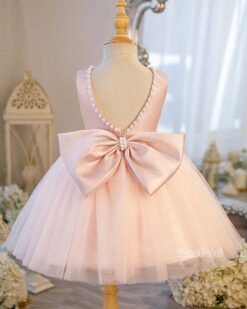Đầm Tiểu Thư Lưng Nơ Hồng