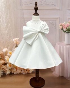 Đầm nơ eo lớn dự tiệc cho bé gái