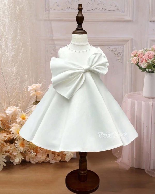 Đầm nơ eo lớn dự tiệc cho bé gái