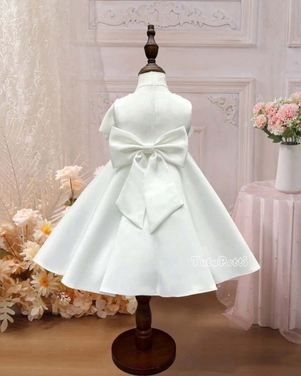 Đầm nơ eo lớn dự tiệc cho bé gái