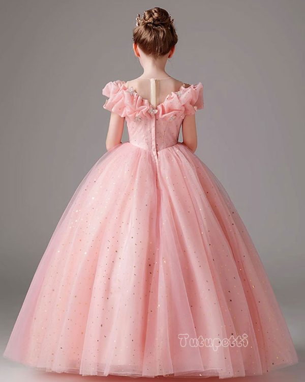 vay dam cong chua cinderella mau hong 2024 4