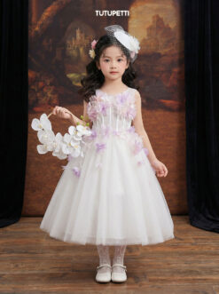 Đầm Dạ Hội Đính Hoa Trắng