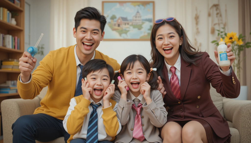 concept chup anh gia dinh hai huoc