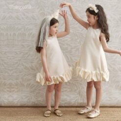 Đầm Tiểu Thư Suông Bèo Trắng
