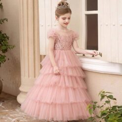 Đầm Dạ Hội Kimsa Dáng Dài Hồng