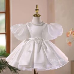 Đầm Tiểu Thư Hàn Quốc Nơ Trắng