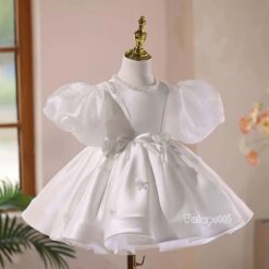 Đầm Tiểu Thư Hàn Quốc Nơ Trắng 8 p25 108 trang hoa voan tay phong 460k