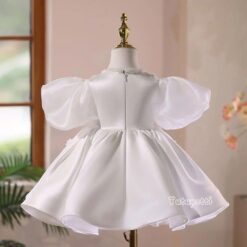 Đầm Tiểu Thư Hàn Quốc Nơ Trắng 9 p25 108 trang hoa voan tay phong 460k sau