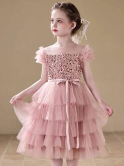 Đầm Dạ Hội Kimsa Tầng Hồng