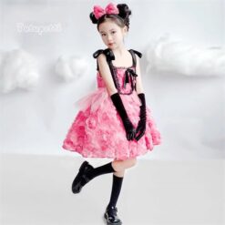 Đầm Công Chúa Hoa Hồng Nổi