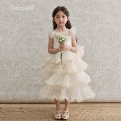 Đầm Dạ Hội Kimsa Tầng Trắng