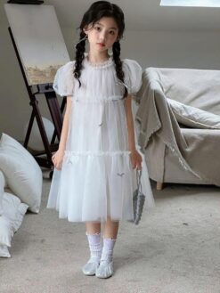 Đầm Tiểu Thư Voan Xanh Đính Nơ 6 p25 133 trang he a no hat co 379k