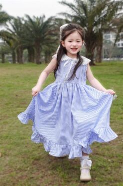 Đầm Tiểu Thư Dạo Phố Xanh Biển