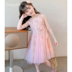 Đầm Tiểu Thư Ren Hoa Hồng 8 p25 67 hong tien ca hoa 399k a