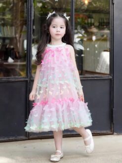 Đầm Tiểu Thư Bướm Hồng
