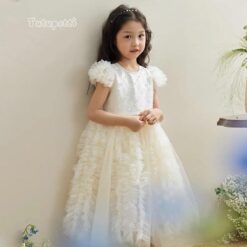 Đầm Dạ Hội Sang Trọng Trắng 10 p25 85 trang dai dap hoa tay 540k hoa