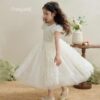 Đầm Dạ Hội Sang Trọng Trắng 10 p25 85 trang dai dap hoa tay 540k kim sa