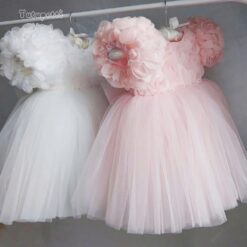 Đầm Công Chúa Xòe Hoa Hồng