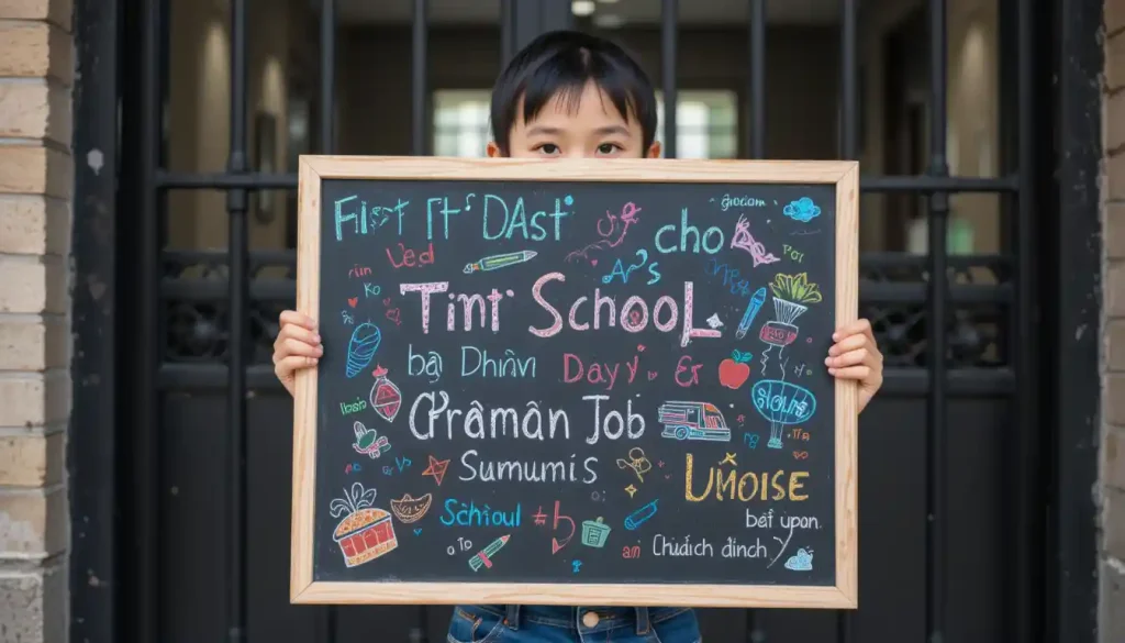 lam bang firstday ngay dau den truong cua con