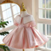 Đầm công chúa mùa đông cho bé gái 1–12 tuổi | Thiết kế satin hồng pastel sang trọng, cổ bản to phối tay lửng | Váy dự tiệc sinh nhật, đám cưới, đi chơi lễ hội 20 10 08 10 6