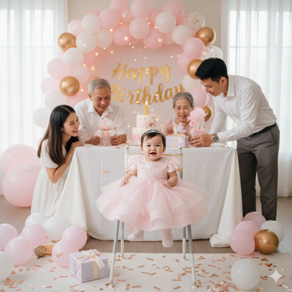  Váy thôi nôi tượng trưng cho tình yêu thương của gia đình