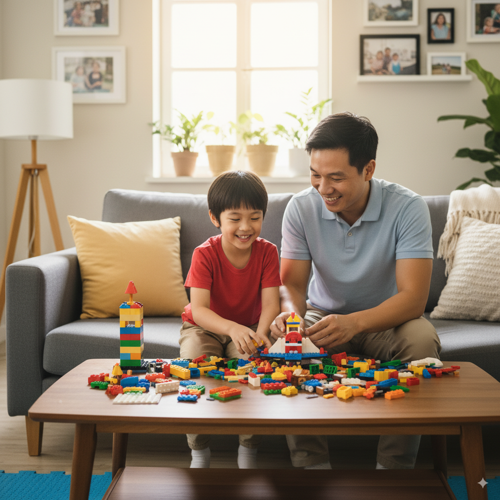 Trò chuyện và chơi cùng con giúp gắn kết tình cảm