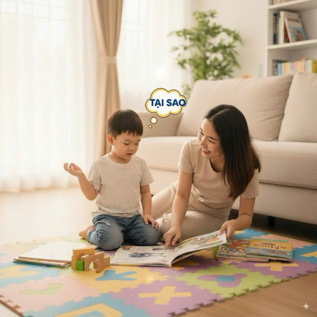 Bé trai 5 tuổi người Việt được mẹ khuyến khích đặt câu hỏi để nuôi dưỡng trí tò mò