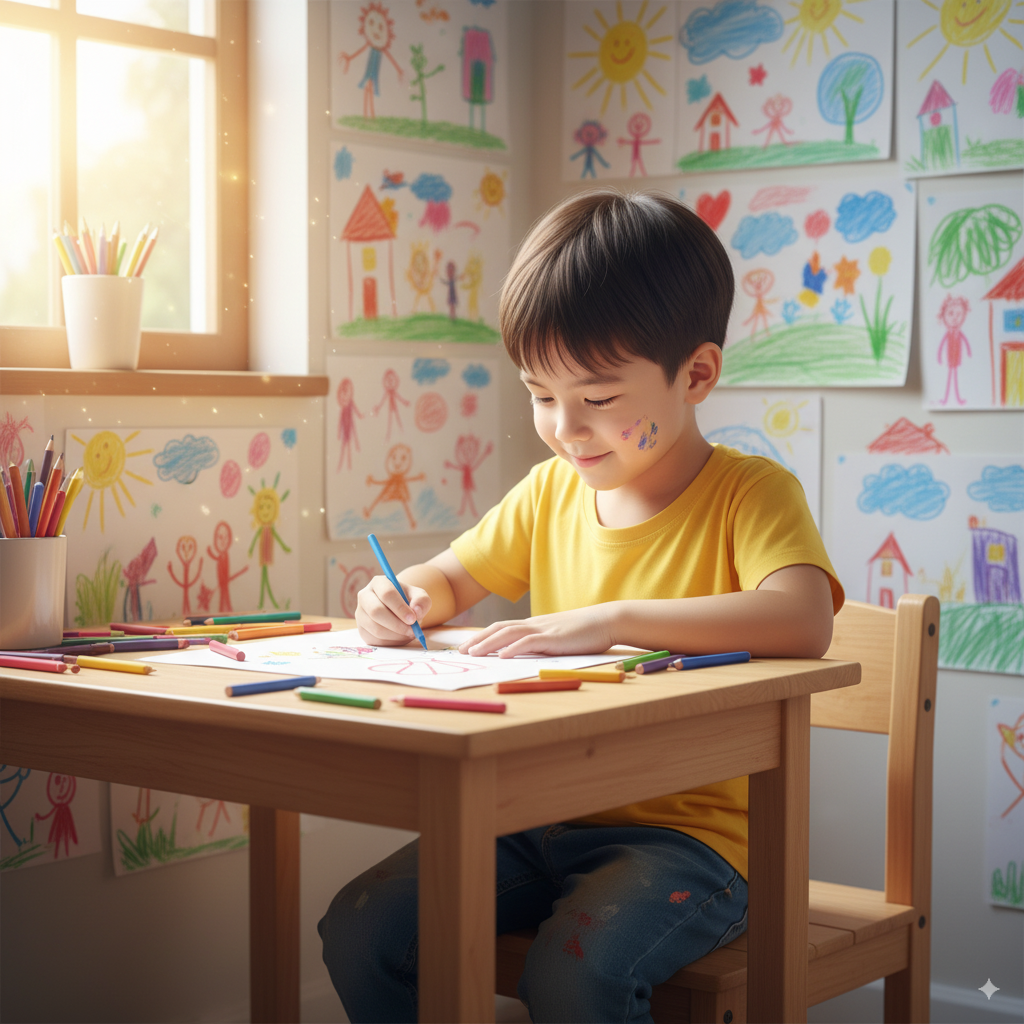 Sáng tạo giúp trẻ con hiếu động rèn tính tập trung