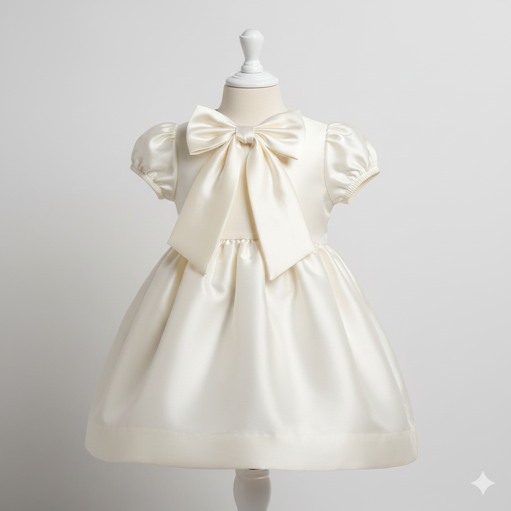 Satin mượt mà, điểm nhấn chiếc nơ dễ thương
