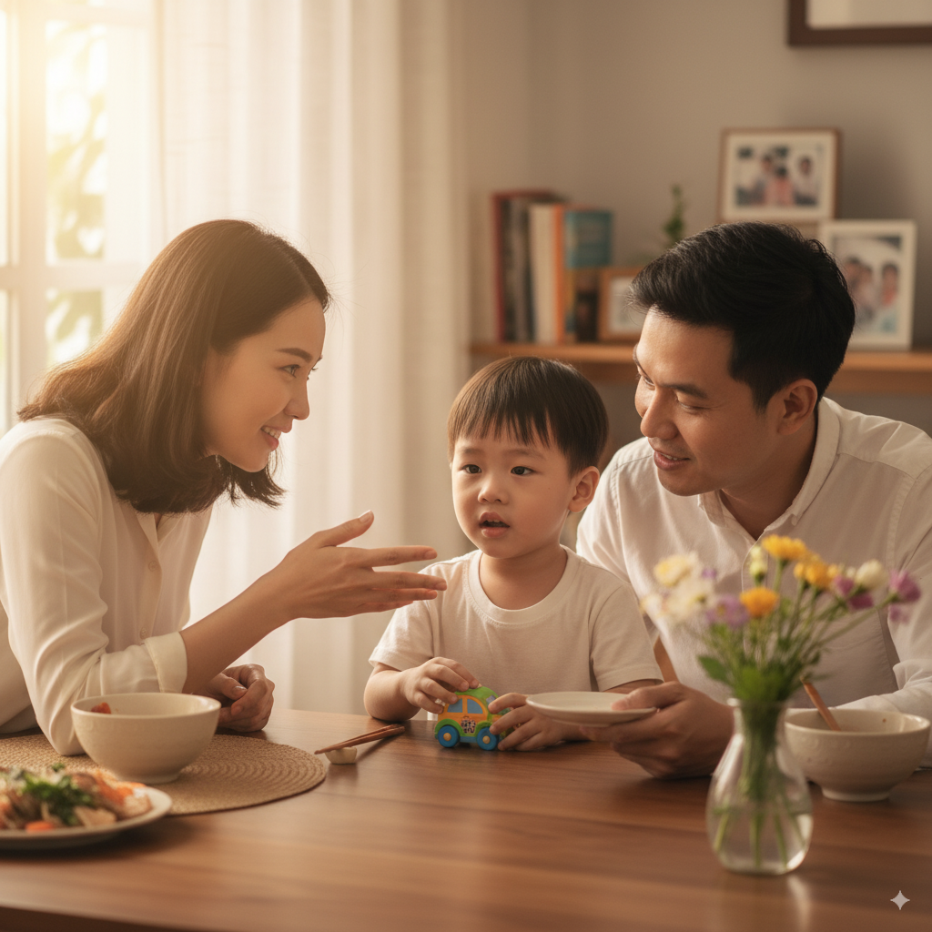 “Bữa cơm – lớp học đầu tiên về lễ phép.”