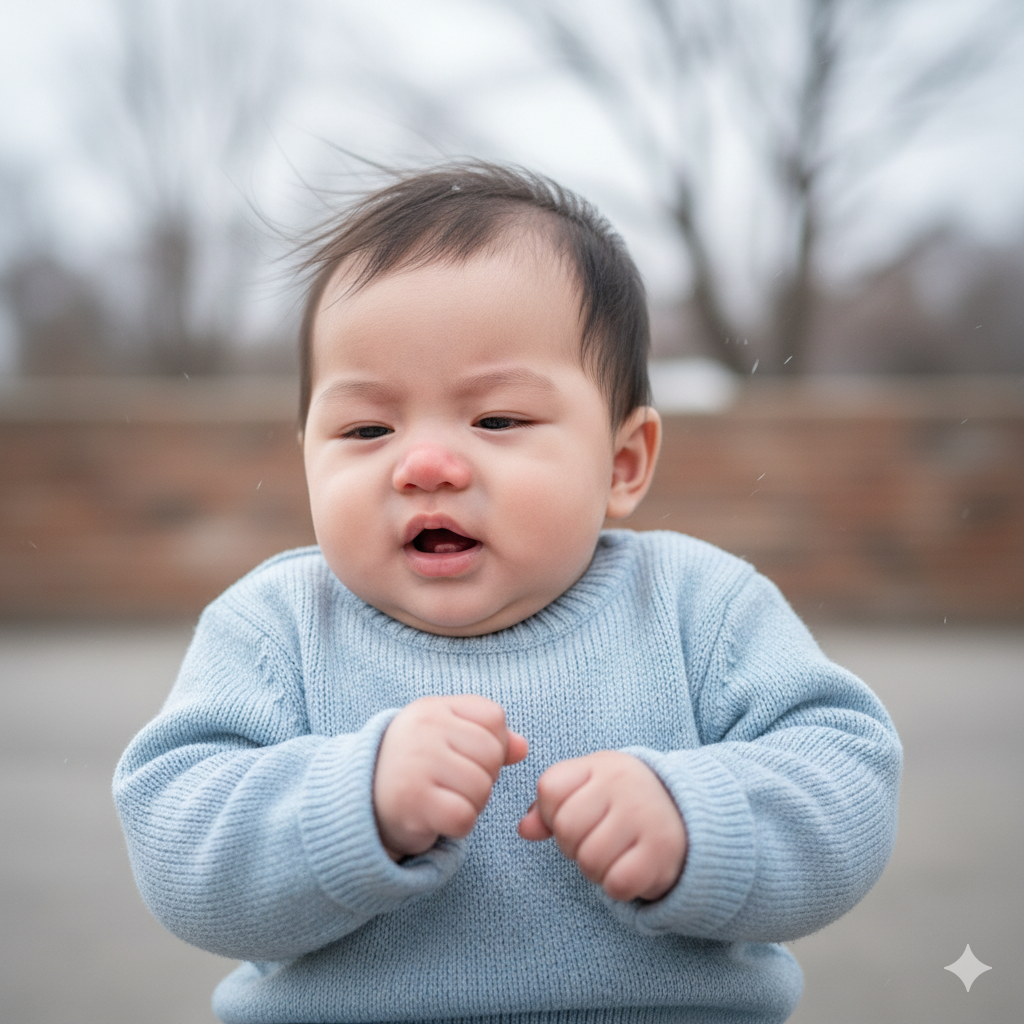 Thời tiết thất thường dễ khiến bé mắc bệnh