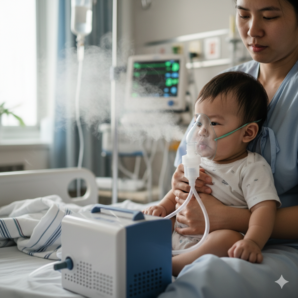 Khí dung hỗ trợ điều trị hiệu quả các bệnh hô hấp