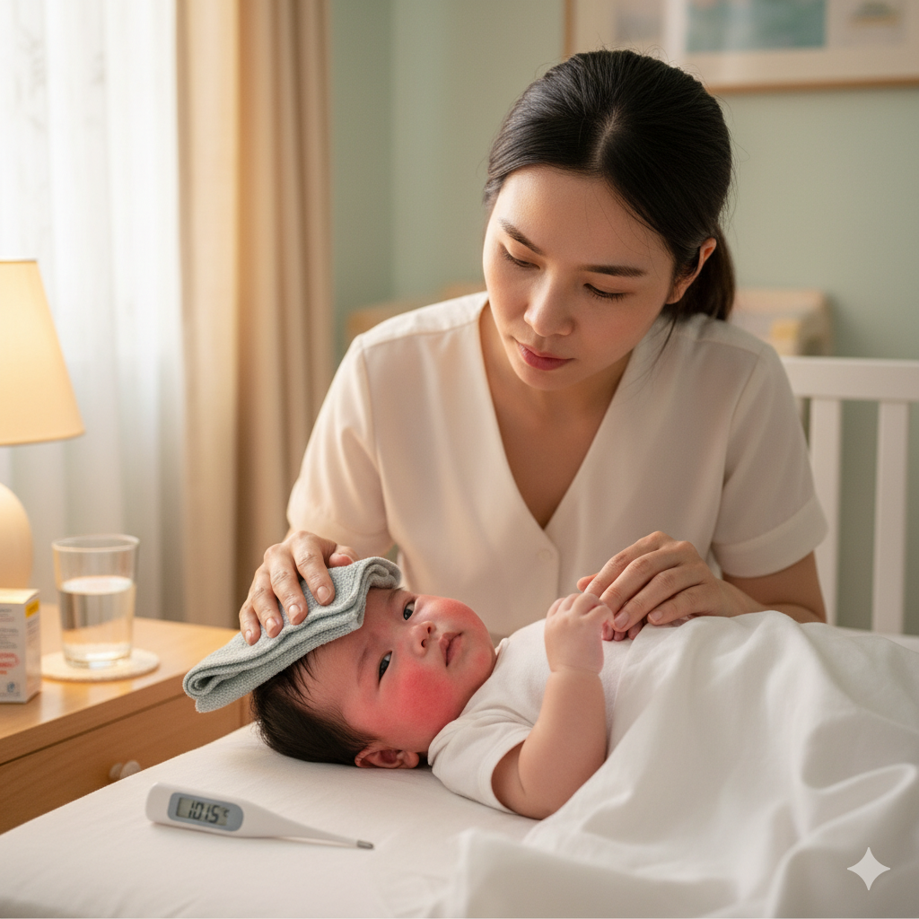Sốt cao kèm khó thở cần đi khám ngay